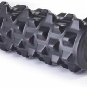 Matchu Sports - Foam roller - Foamroller - Triggerpoint massage - Massage roller - 33 cm - Extra Hard - Zwart