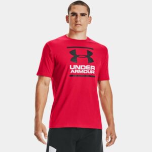 T-shirt voor heren Under Armour GL Foundation met korte mouwen Rood / Wit / Zwart L