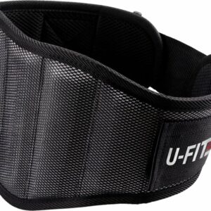 U Fit One Lifting Belt - Halterriem - Fitness Riem - Powerlift Riem - Leer Gewichthefriem - Lever Belt - Powerlifting - Deadlift - Maat L