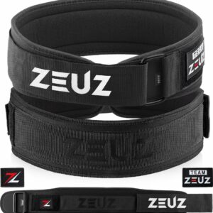 ZEUZ Gewichthefriem voor Fitness & CrossFit - Olympic Lifting belt - Gewichtheffen - Brace - Maat L - Zwart